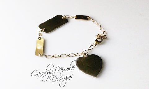 Charm Bracelet (Shapes) by Carolyn Nicole Designs