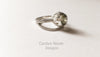 Open Bezel Engagement Ring by Carolyn Nicole Designs