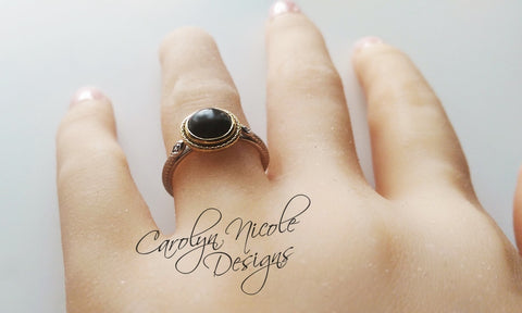 Gold Snake Ring by Carolyn Nicole Designs