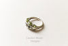 Aquamarine and Peridot Ring by Carolyn Nicole Designs