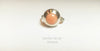 Coral Moissanite Ring by Carolyn Nicole Designs