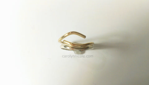 Open Wedding Ring Set by Carolyn Nicole Designs