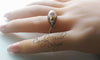 Pearl Skull Engagement Ring by Carolyn Nicole Designs