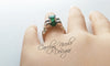 Emerald Skull Ring by Carolyn Nicole Designs